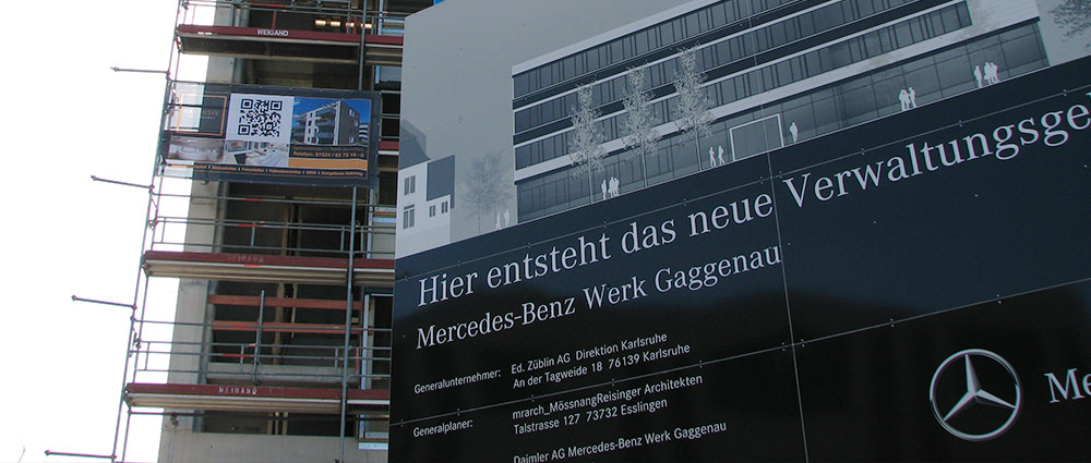 Slider Neubau Verwaltung Daimler AG in Gaggenau